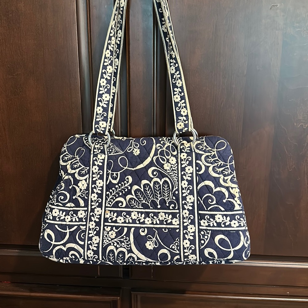 Twirly Birds Navy (retired) Vera Bradley Bag